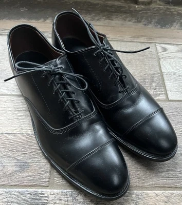 Allen Edmonds PARK AVENUE Mens Leather Cap Toe Oxfords 8.5 B Black - Image 1 of 4