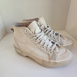 Adidas Damen Nizza Trek Mid Turnschuhe Silber Canvus Schuhe 10 US - Bild 1 von 10