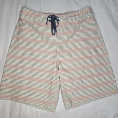 Bañador Southern Tide para hombre pequeño a rayas forrado de malla pesca playa ligero Foto 1 de 4