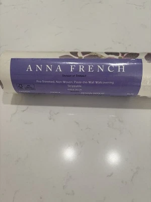 Thibaut Anna French St Albans Grove Wallpaper Pink on Ivory Double Roll NEW!!! - Image 1 of 4