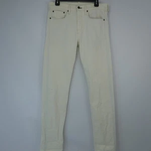 Rag & Bone Fit 2 Slim Jeans Men's 31x33 ECRU Straight Leg Button Fly Casual - Picture 1 of 17