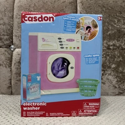 Pink Electronic Washer. Toy Washing Machine with Spinning Drum, Lights, and Soun - Image 1 of 2
