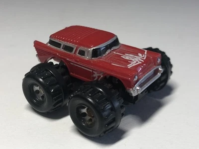 1.3" '57 Chevrolet Nomad Monster Galoob Micro Machines 1/100 Plastic Mint Loose - Image 1 of 4