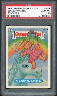 1987 Topps Garbage Pail Kids 11th Series #452b Magic Wanda PSA 10 GEM MINT Os11 - Image 1 of 2