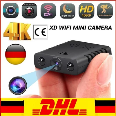 ~Mini Kamera IP 1080P HD Camera Überwachungskamera Aussen Indoor Nachtsicht Cam - Bild 1 von 4