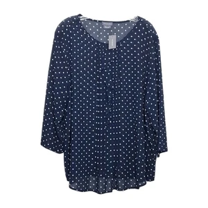 Blusa Van Heusen Mujer 2XL Manga 3/4 Camisa Informal Confort Momcore - Imagen 1 de 12