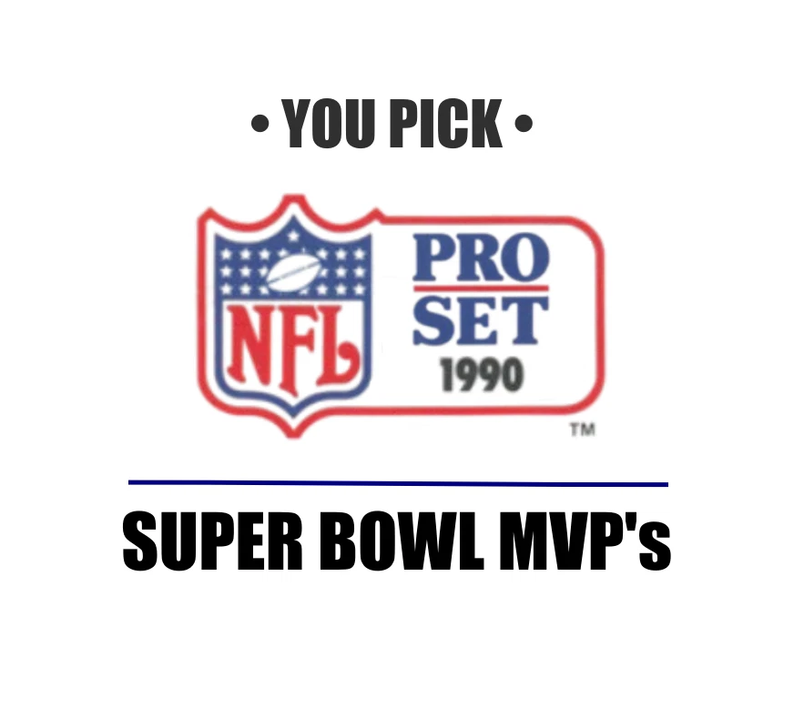 NFL Pro Set Super Bowl 1990 Jugador Más Valioso - Tú eliges Tarjeta Foto 1 de 1