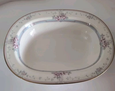 Noritake Magnificence Oval Vegetable Bowl 9736 Rose Japan Bone China - Image 1 of 4
