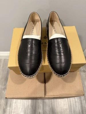 Prada Espadrilles Leather Size 40/10 Brand New In Box - Image 1 of 4