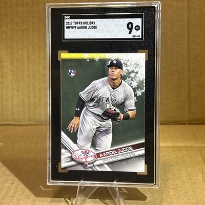 2017 Topps Holiday Mega Box Aaron Judge RC SGC 9 ❄️☃️ - Image 1 of 2