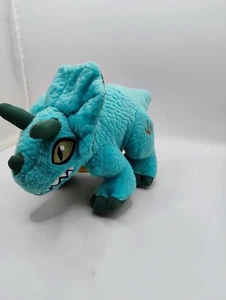 Hasbro Jurassic World Triceratops Dinosaur Plush Blue 8” Stuffed Animal Toy  - Picture 1 of 6