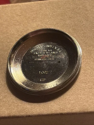 Genuine Rolex Caseback 1972 Reference 1002  For Oyster Perpetual GOOD CONDITION - Image 1 of 4