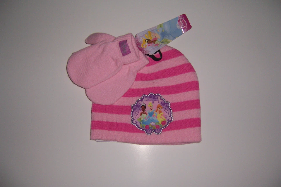 CONJUNTO GORRO Y MANOPLA INVIERNO NIÑA PRINCESAS PRINCESAS DISNEY ¡NUEVO CON ETIQUETAS! Foto 1 de 1