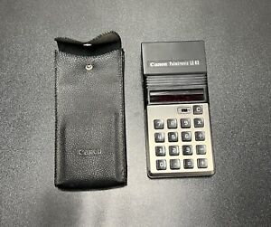 VTG - CANON Palmtronic LE-83 RED-LED Calculator w/ Case Made in Japan - Tested