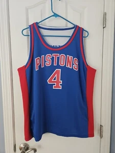 SGA Detroit Pistons 50th Anniversary Jersey Reversible Hamilton 32 / Dumars 4 - Picture 1 of 4