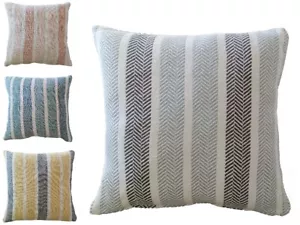 Luxury Cushion Covers Zara Herringbone Cotton indoor Outdoor Sofa Bed Chair - Picture 1 of 5