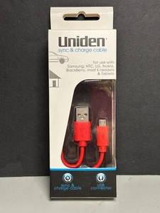 Uniden Sync and charge cable for use with Samsung, HTC,LG...New - Picture 1 of 3