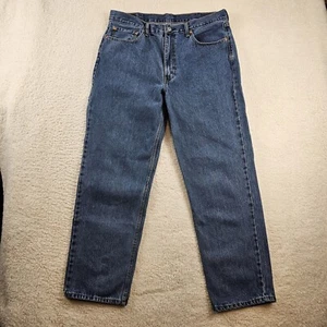 Levi's 550 Herrenjeans 38x32 blau Denim Medium waschen gerade Bein entspannt Normcore - Bild 1 von 14