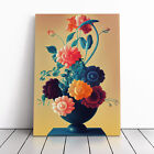 Flowers In The Vase No.2 Canvas Wall Art Print Framed Picture Decor Dining Room