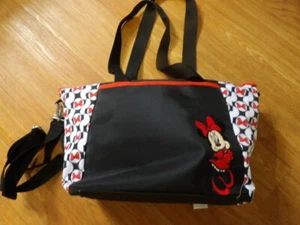 Disney Baby Minnie Mouse Large Diaper Bag Set with Bottle Holder & Changing Pad - Picture 1 of 7