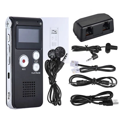 8GB Intelligent Digital Audio Voice  Recorder Dictaphone Music Player V0B3 - Image 1 of 4