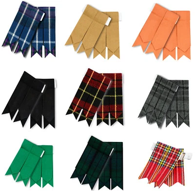 HAMILTON KILTS HM Highland Kilt Schlauch Socke Blitze Strumpfband Blitze Tartan Muster