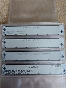 HP-67/HP-97 Calculator  Magnetic Program Cards Evade game Human's Machines 1979 - Picture 1 of 1