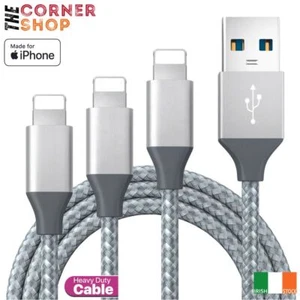Long Chargeur Pour Apple IPHONE 12 11 X 8 13 14 Max Pro Câble USB Tressé Newp - Imagen 1 de 22