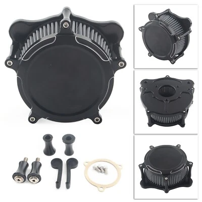 Для Harley Road Glide Custom FLTRX черный вырез воздухоочиститель серый впускной фильтр комплект - Изображение 1 из 4