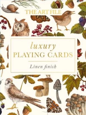 Luxury Playing Cards Nature Illustrated Flora and Fauna - Linen Finish - Image 1 of 3