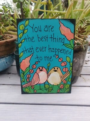 Ray Lamontagne You Are The Best Thing Song Painting on 7 x 5" wood panel, Love - Image 1 of 4