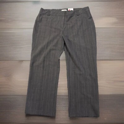 Pantalones a Cuadros Roz & Ali Para Mujer Clásicos Preppy Gris Talla 16 Negocios Informales Nuevos con Etiquetas Foto 1 de 4