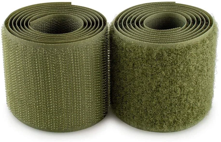 2" VELCRO® Brand MIL-SPEC Olive Drab Green Hook and Loop - SEW-ON TYPE - 1 YARD - Image 1 of 1