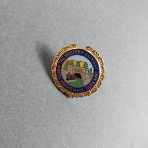 Prendedor chaqueta solapa The Western Gateway North Adams Massachusetts MA ELKS #487 - Imagen 1 de 2