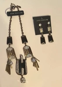 Ann Taylor ART DECO  Necklace & Earring Set. NWT. - Picture 1 of 6