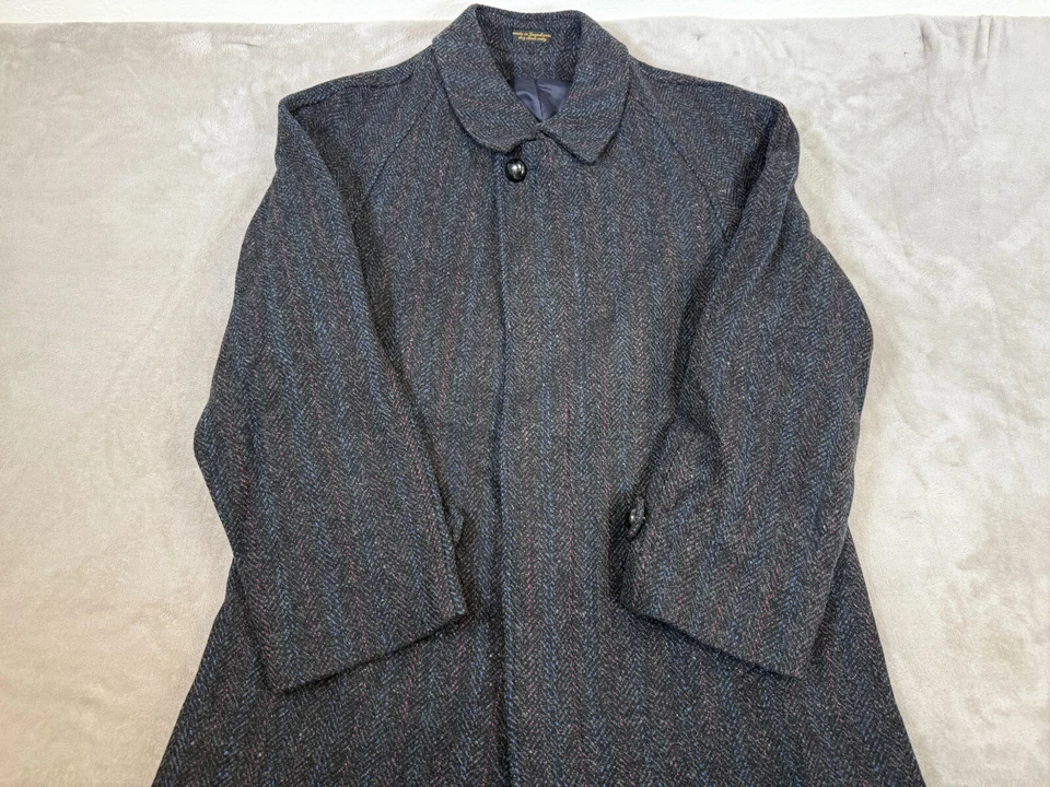 Vintage Harvard Coop Society Wool Overcoat Mens Size 42  Gray Made in Yugoslavia - Image 1 of 4