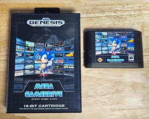 Cartucho flash de colección completa de consola Sega Genesis Mega GameDrive con estuche - Imagen 1 de 3