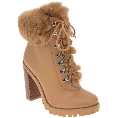 BCBGeneration Mujeres Pelica Imitación Cuero Combate y Botas con Cordones Zapatos TALLA 7 M Foto 1 de 3