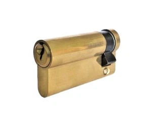 60mm (50-10) Halbtozylinder für Garagentorschlösser in Messingausführung - Bild 1 von 5