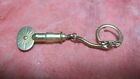 Vintage Gold tone Key Chain With Spring Clamp to Attach to clothes