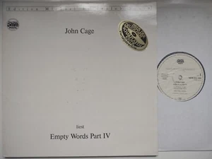 JOHN CAGE - EMPTY WORDS PART IV MFB 003-004 - Picture 1 of 4