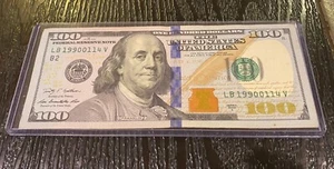 $100 bill w/date serial # 19900114 L@@K! FANCY NUMBER - Picture 1 of 1