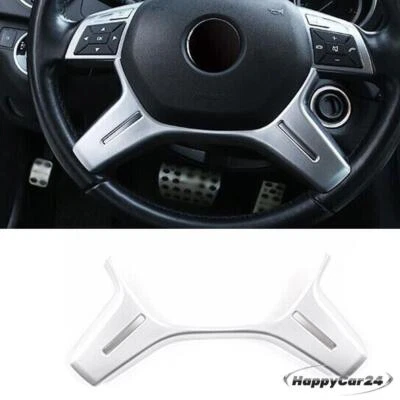 Cubierta moldeadora volante coche plata mate para Mercedes Benz ML GL 2012-2016 Foto 1 de 4