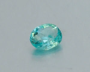 Tormalina Paraiba naturale 0,33 ct OV 5x4 mm colore blu neon 100% originale Paraiba - Foto 1 di 9