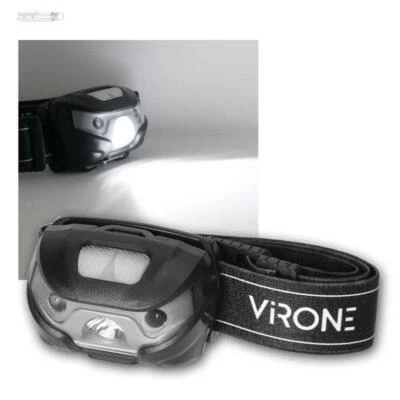 Akku Stirnlampe mit 3W COB LED 120lm, Kopf-Lampe Helm-Leuchte, per USB aufladen - Bild 1 von 4