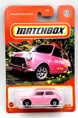 Matchbox 2022 - #78 1964 Austin Mini Cooper Pink - Image 1 of 4