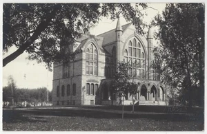 1910 Grinnell, Iowa - FOTO REALE edificio chiesa cattolica, cartolina architettura - Foto 1 di 2