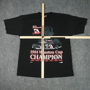 Vintage NASCAR Dale Earnhardt 1994 Winston Cup Herren XL Shirt Black Nutmeg Mills - Bild 1 von 8