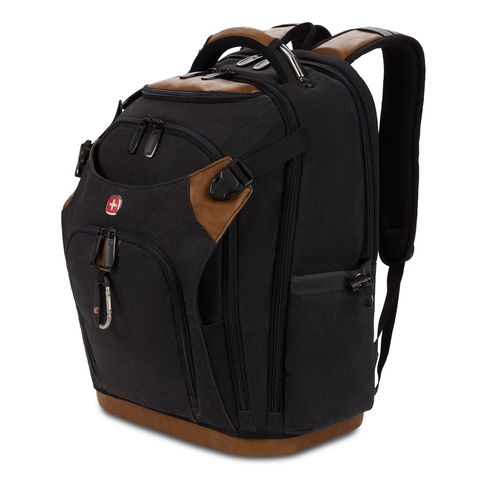 SwissGear 3636205411 Canvas Work Pack Pro Laptop Backpack fits 15 Inch Notebook