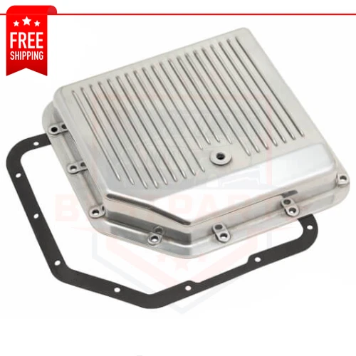 Mr. Gasket 9791G Polished Aluminum Transmission Oil Pan for GM TH350 - Image 1 of 2